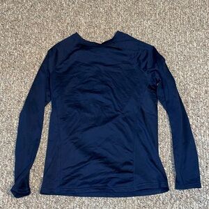 Cuddl Duds Arcticore heavyweight Navy Long Sleeve Top shirt size M